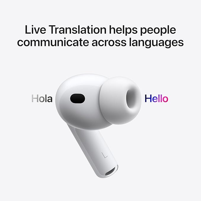 Apple AirPods Pro 3 Wireless Earbuds, Active Noise Cancellation, Live Translation, Heart Rate Sensing, Bluetooth Headphones, Spatial Audio, High-Fidelity Sound, USB-C Charging - Image 5