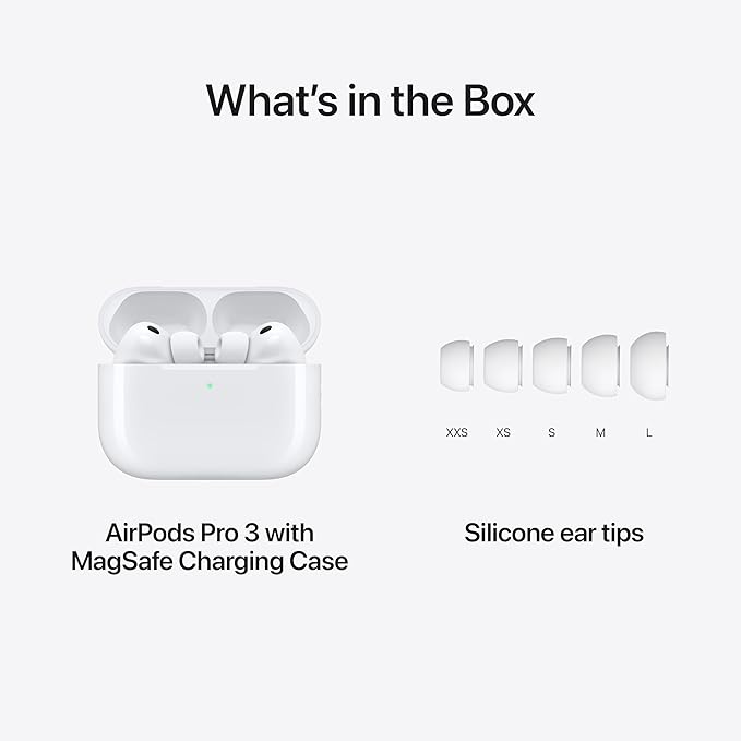 Apple AirPods Pro 3 Wireless Earbuds, Active Noise Cancellation, Live Translation, Heart Rate Sensing, Bluetooth Headphones, Spatial Audio, High-Fidelity Sound, USB-C Charging - Image 6
