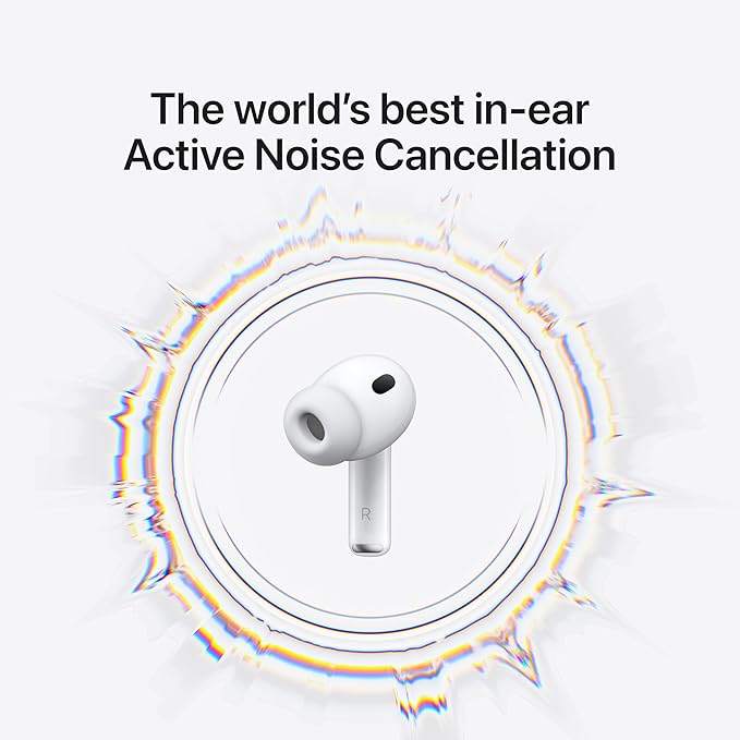 Apple AirPods Pro 3 Wireless Earbuds, Active Noise Cancellation, Live Translation, Heart Rate Sensing, Bluetooth Headphones, Spatial Audio, High-Fidelity Sound, USB-C Charging - Image 2