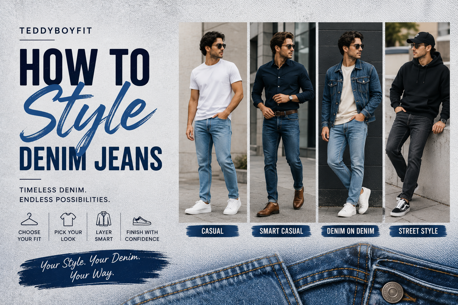 How to Style Denim Jeans