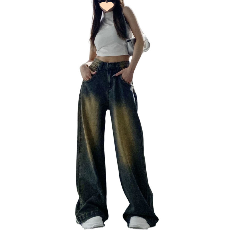 Retro-distressed High-waisted Loose-fit Jeans For Women - Image 6