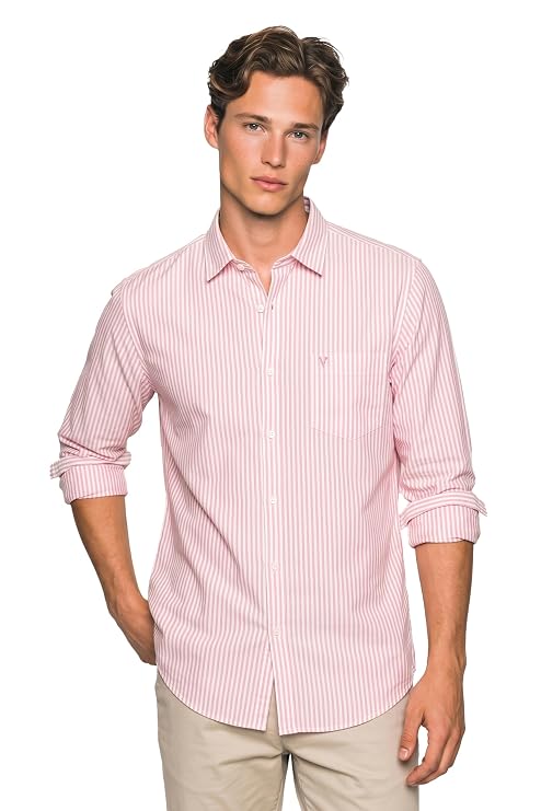 Van Heusen Men’s Casual Shirt for Men | Cotton | Stripe | Slim Fit | Full Sleeves | - Image 2