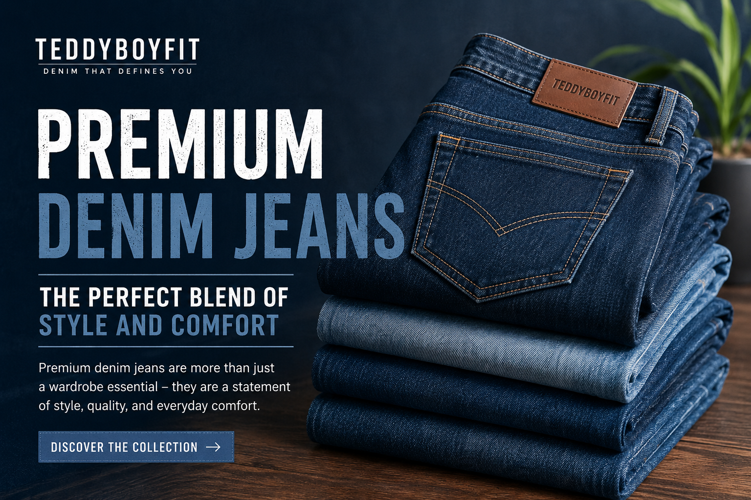 Premium Denim Jeans by TeddyBoyFit – The Perfect Blend of Style and Comfort