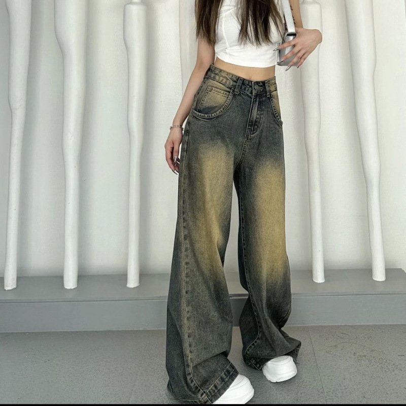 Retro-distressed High-waisted Loose-fit Jeans For Women - Image 4