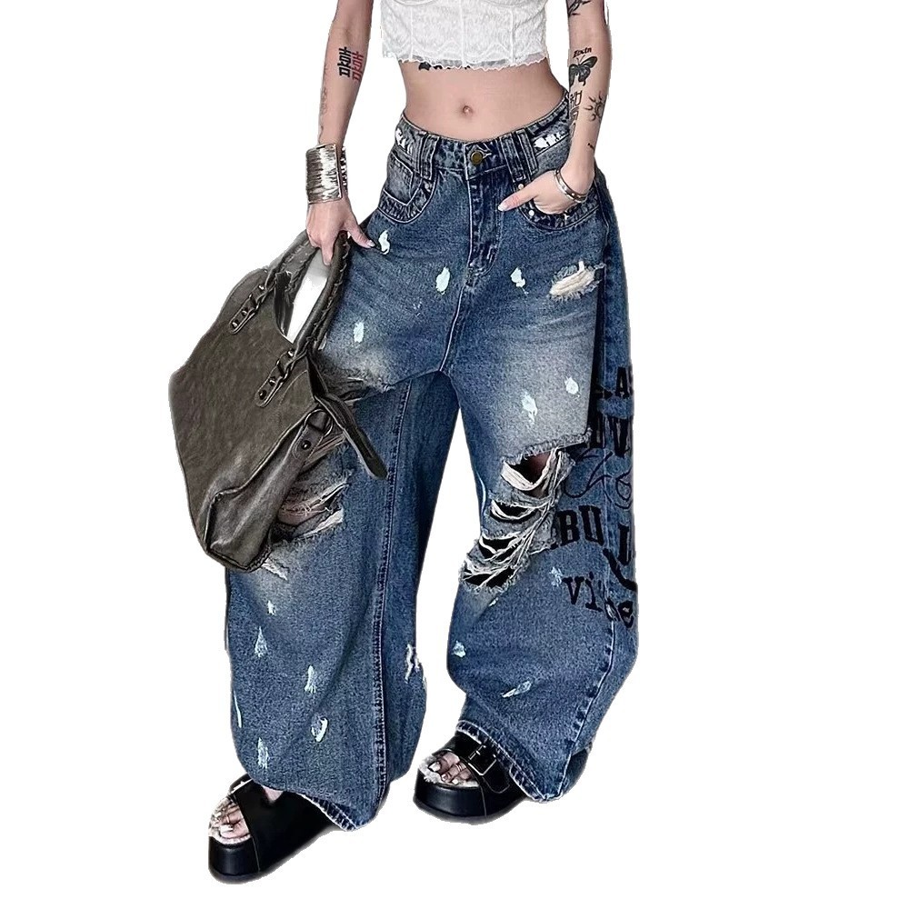 Retro Hip-hop Letter-printed Export Jazz Dance Pants - Image 6