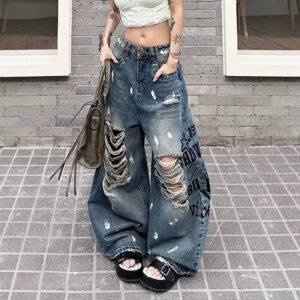 Retro Hip-hop Letter-printed Export Jazz Dance Pants