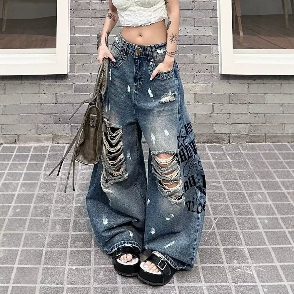 Retro Hip-hop Letter-printed Export Jazz Dance Pants