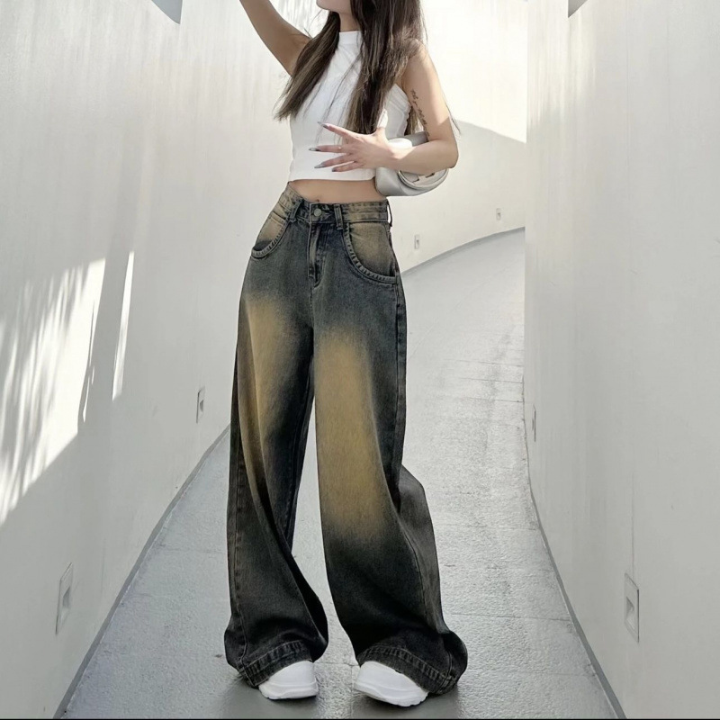 Retro-distressed High-waisted Loose-fit Jeans For Women - Image 3